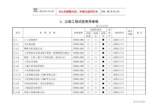 3、公路工程试验使用表格(DOC8页)