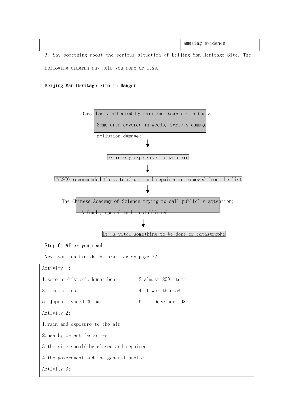 高中英语 Module 6《The World’s culture heritage》教案（2） 外研版选修7_第3页