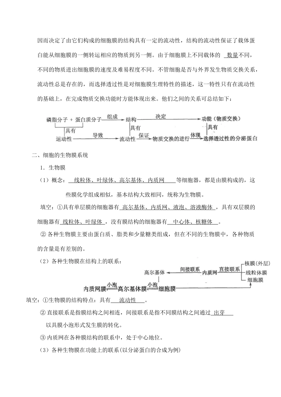 高中生物细胞膜的结构和功能旧人教版必修一_第3页
