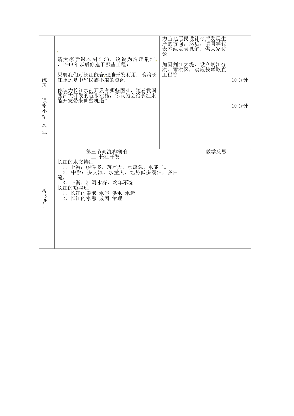 辽宁省凌海市石山初级中学八年级地理上册《2.3 河流和湖泊》教案（3） 人教新课标版_第2页