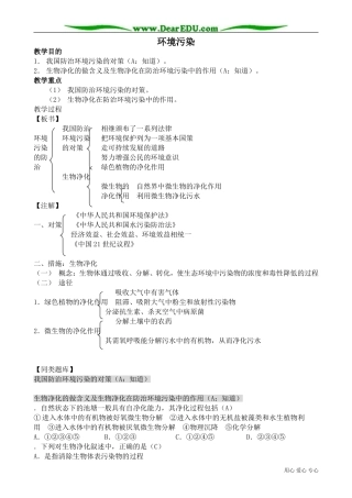 高中地理选修6环境污染
