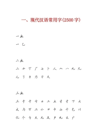(完整版)田英章硬笔行书3500常用字字帖。高清
