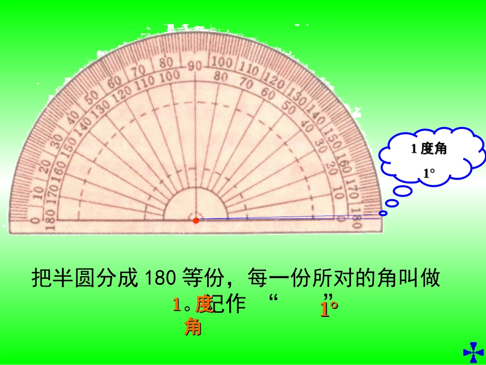 人教版七年级数学上册 角的度量01_第2页