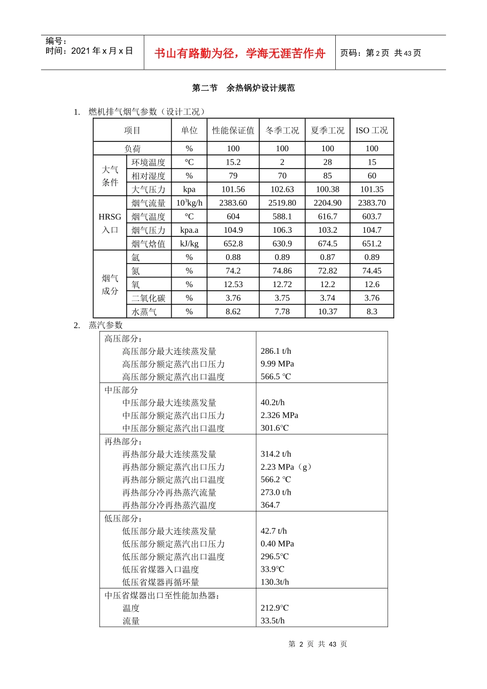 9FA燃气-蒸汽联合循环机组余热锅炉运行规程(第三版)_第3页