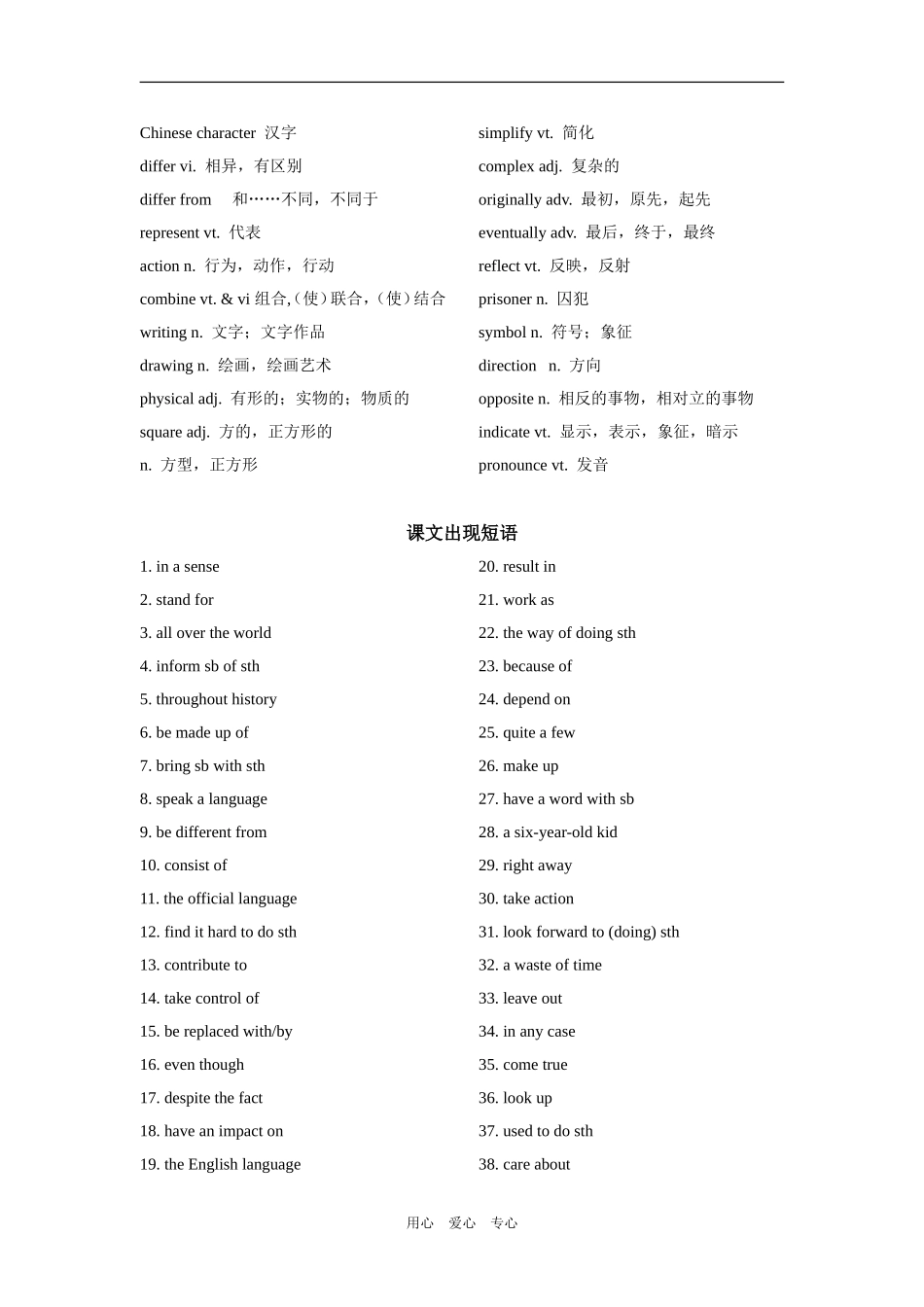 高三英语第一轮复习教案（模块三第二单元）_第2页