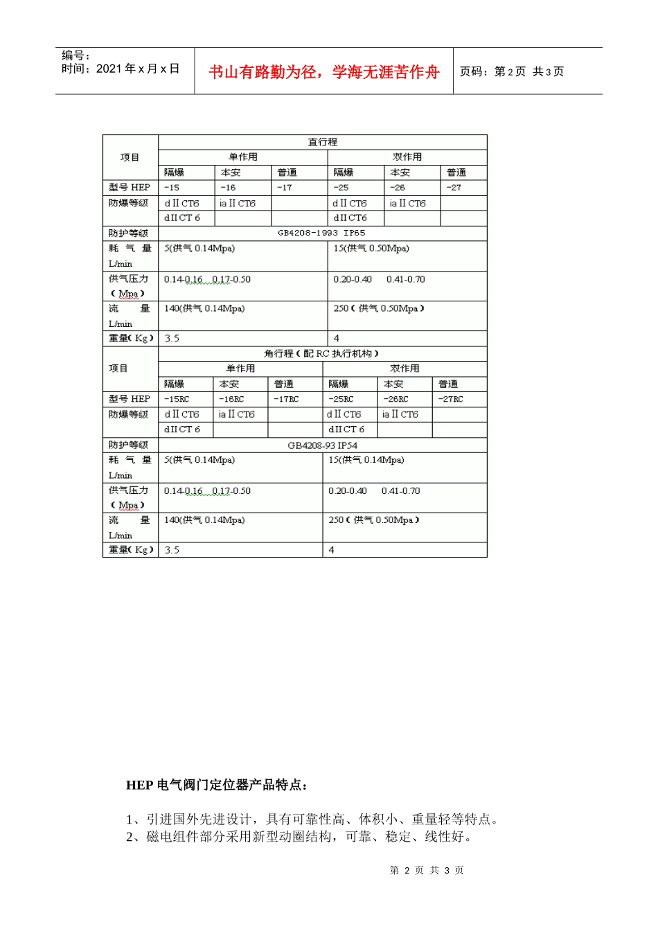 hep电气阀门定位器_第2页