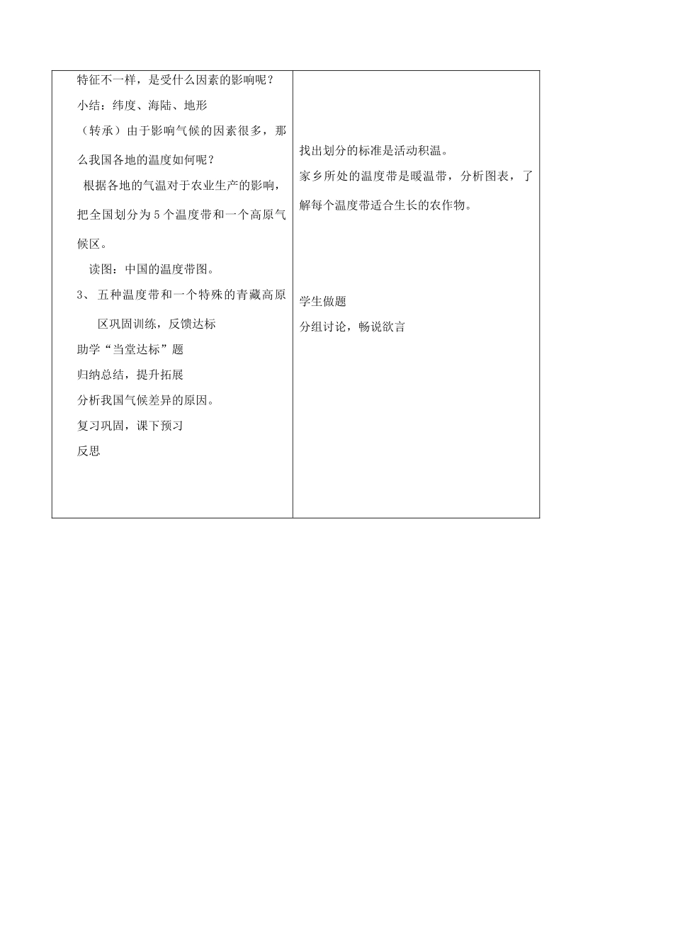 山东省枣庄市峄城区吴林街道中学八年级地理上册《2.3 气温和降水（第一课时）》教案 新人教版_第2页
