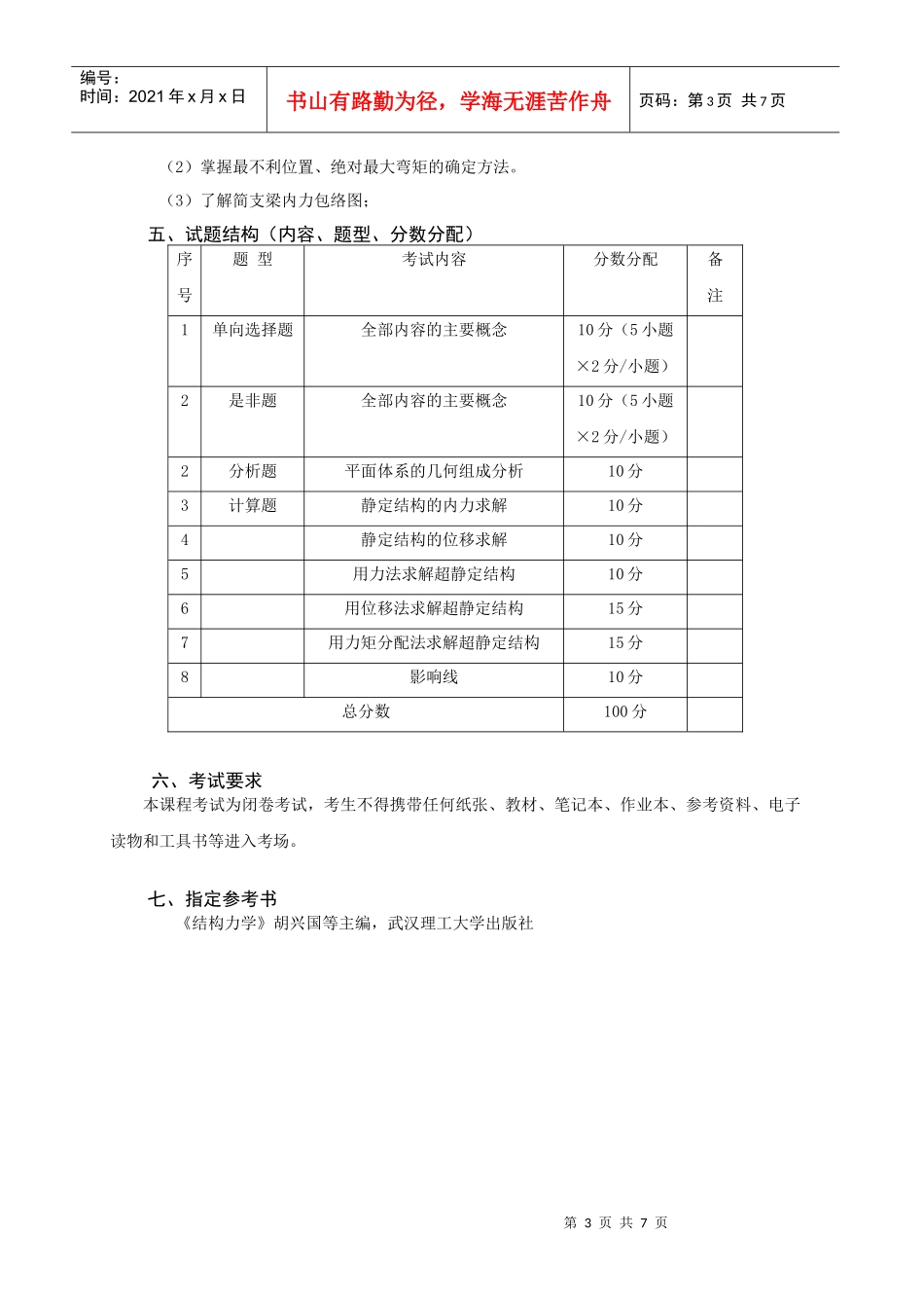29土木工程(工程管理)专业本科插班生考试大纲_第3页