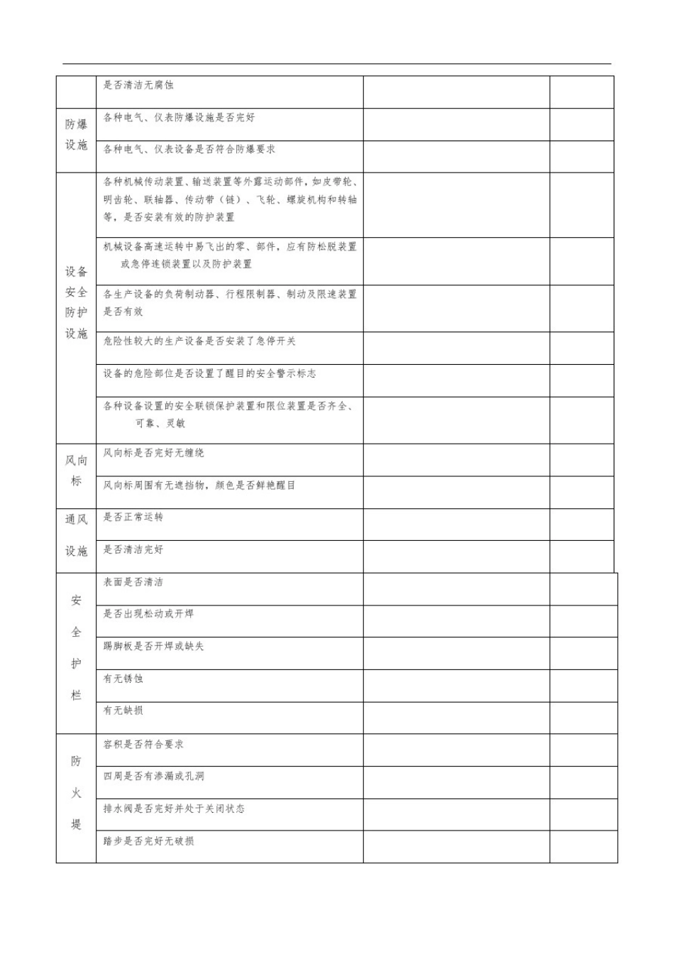 安全设施检查维护保养记录文本_第3页