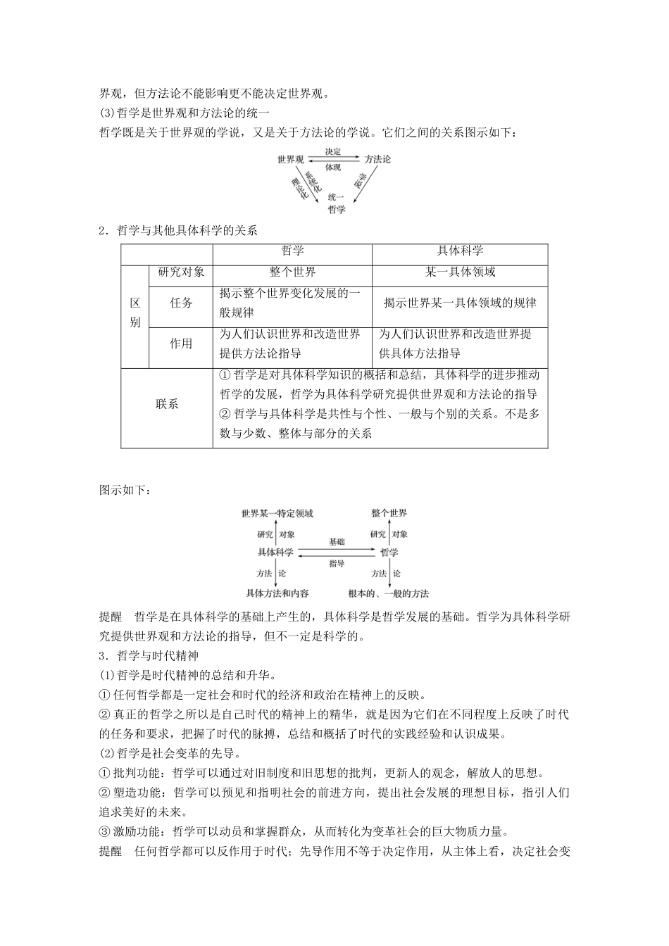 （鲁京津琼专用）高考政治大一轮复习 第十二单元 探索世界与追求真理 第28课 哲学基本思想讲义-人教版高三全册政治教案_第3页