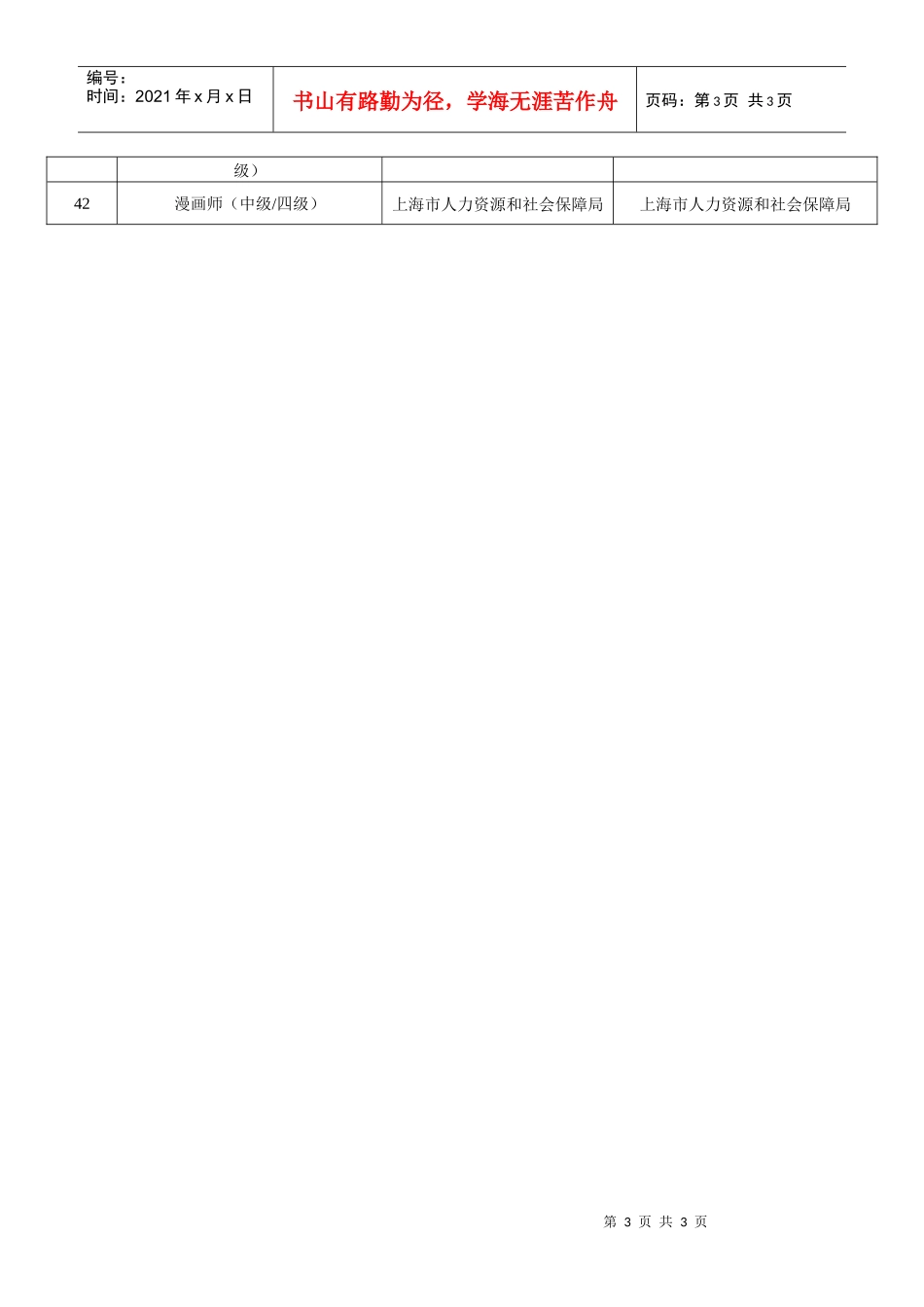 上海金融学院学生职业资格证书考试目录指南-上海金融学院普_第3页