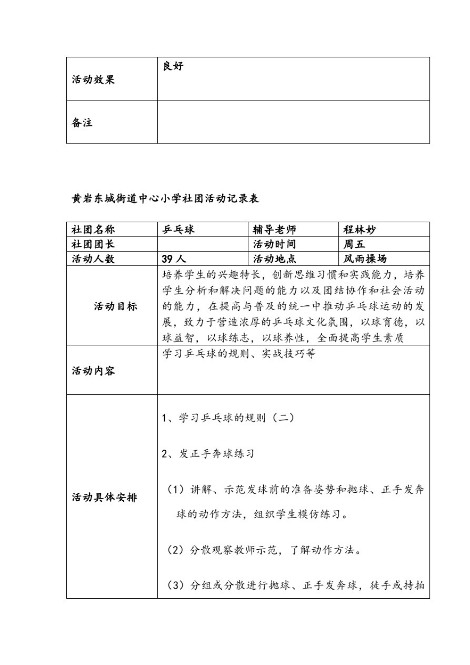 乒乓球社团活动记录表_第3页