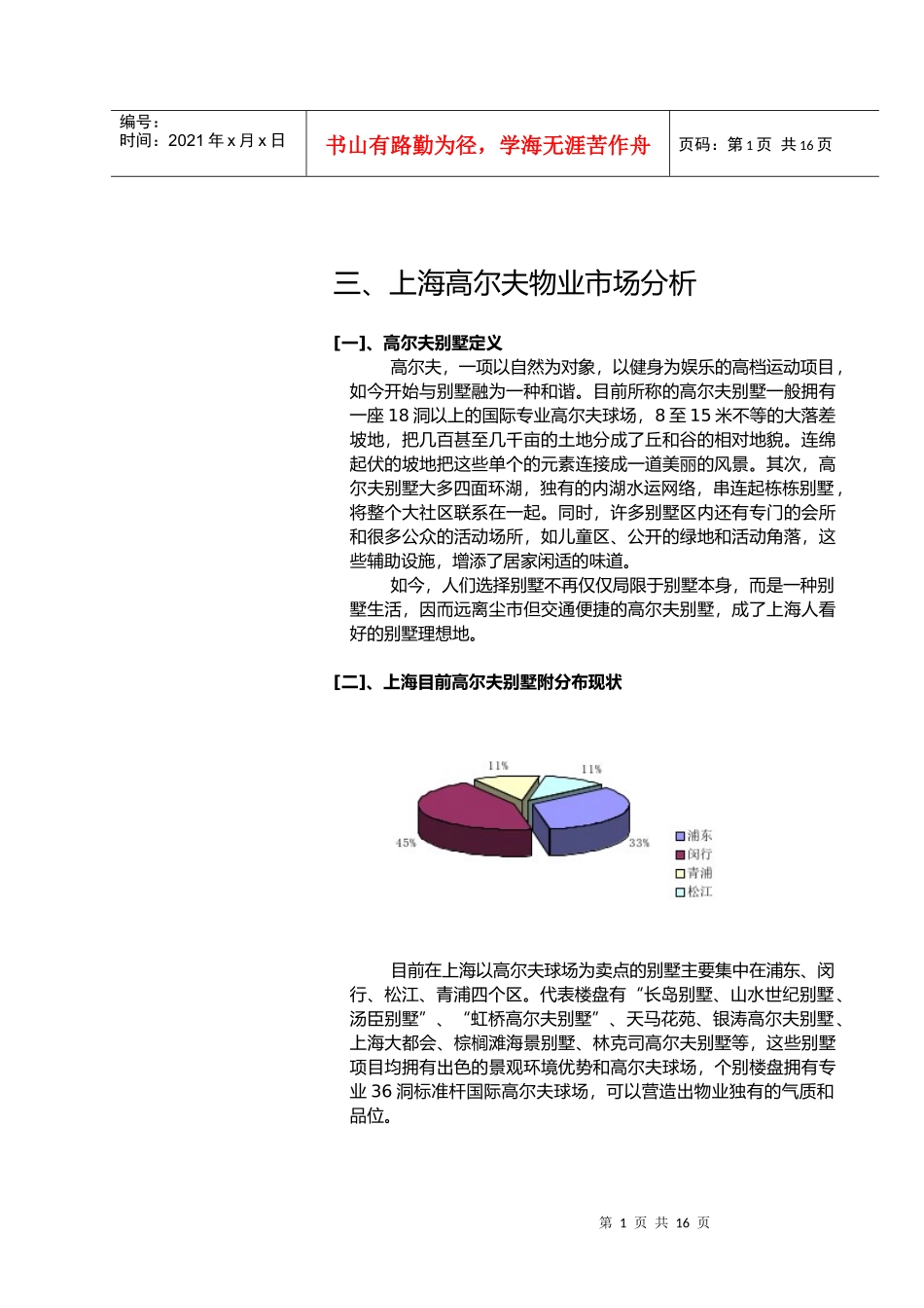 【房地产精品文档】上海别墅报告(下)_第1页