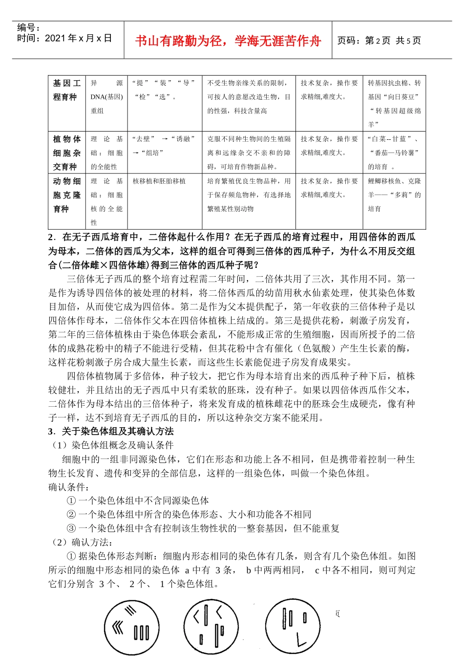 专题九生物变异与生物育种_第2页