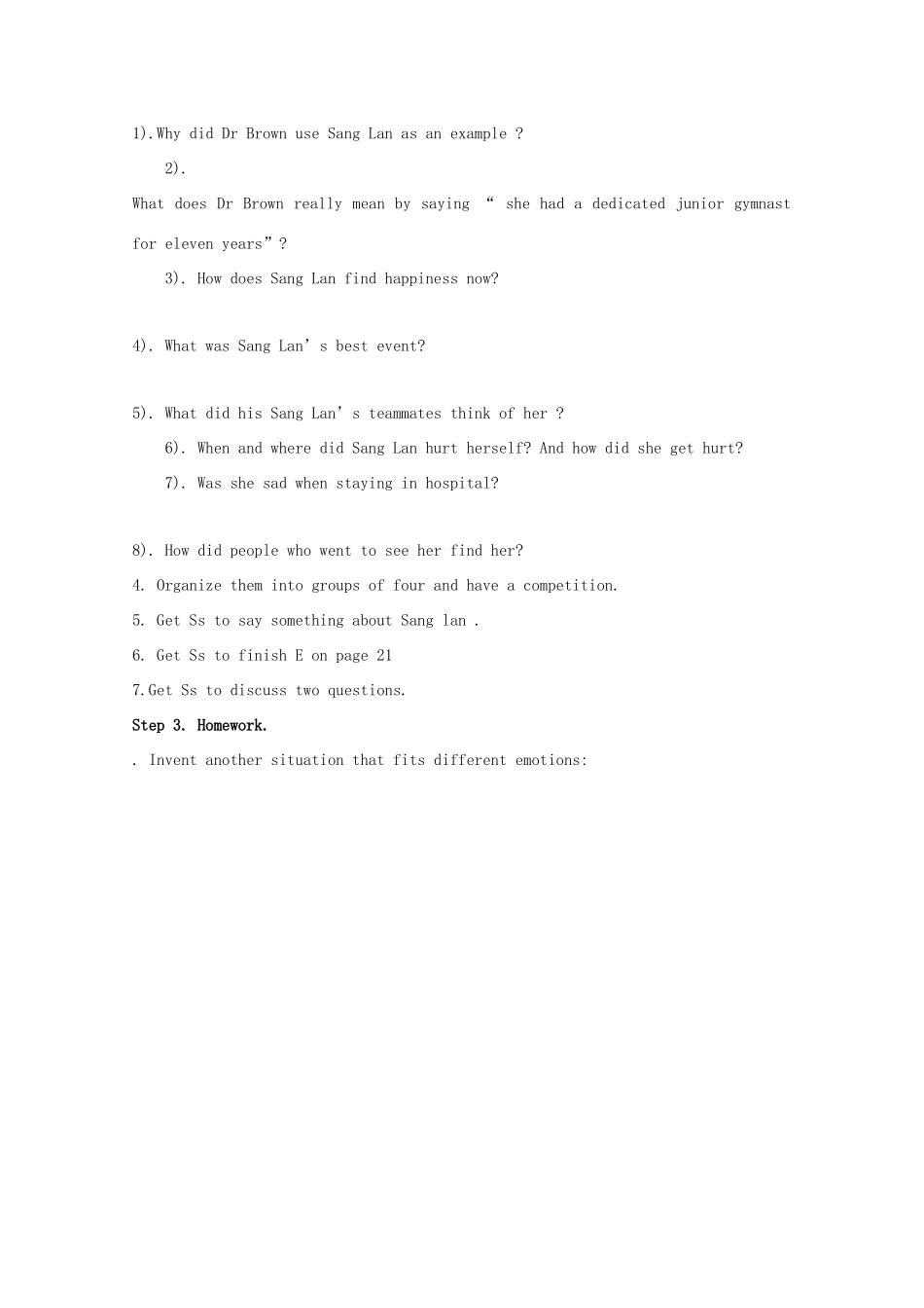 高中英语 Unit 2《What is happiness to you-Reading》教案 牛津译林版选修6_第2页