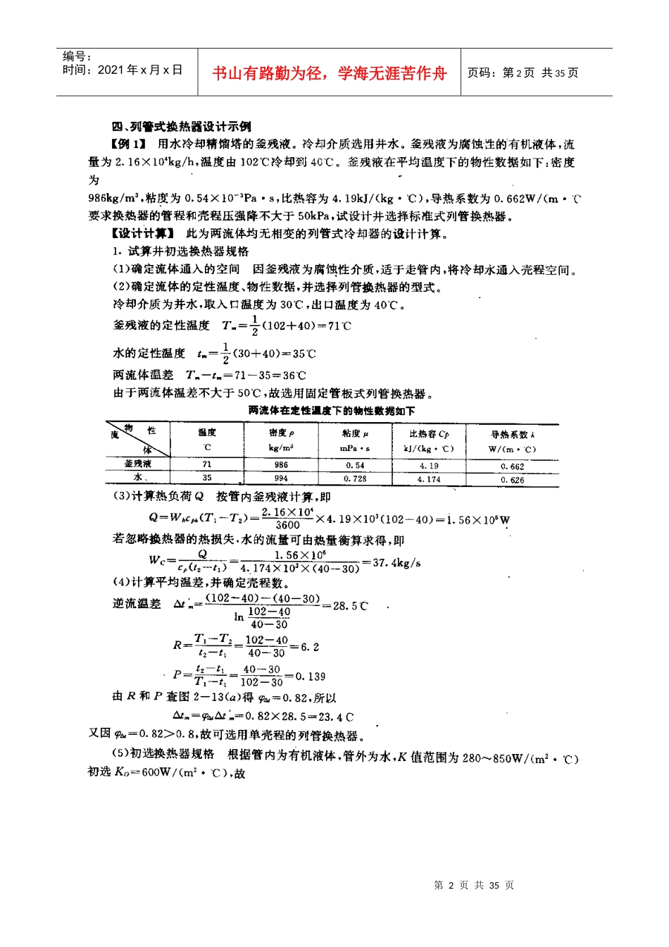 化工原理课程设计示例（DOC31页）_第2页