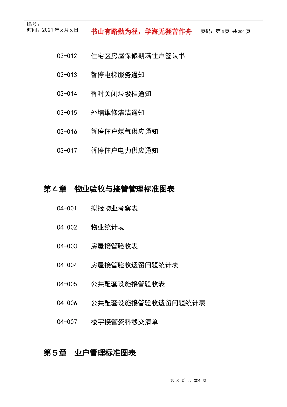 前期物业管理标准范例_第3页
