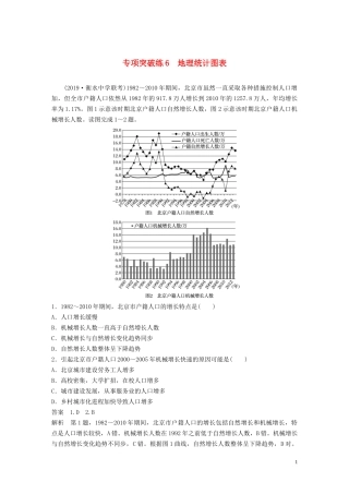 （鲁京津琼）高考地理大一轮复习 第一章 人口的变化 专项突破练6 地理统计图表教案（含解析）新人教版必修2-新人教版高三必修2地理教案