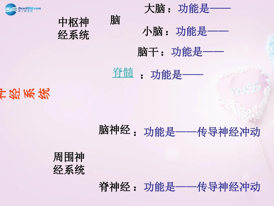 山东省泰安新泰市七年级生物下册 6.2 神经系统的组成课件2 新人教版_第2页