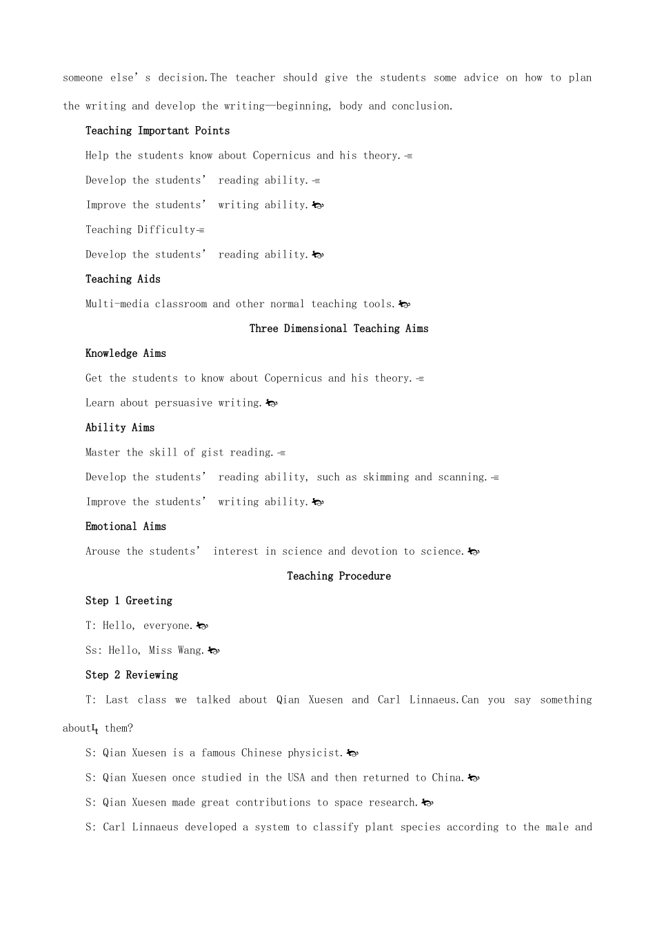 高中英语 Unit 1 Great scientists Period 4 优秀教案 新人教版必修5_第2页