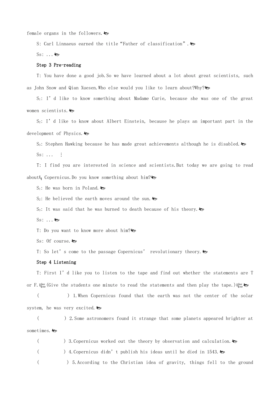 高中英语 Unit 1 Great scientists Period 4 优秀教案 新人教版必修5_第3页