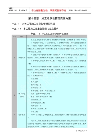 13章--施工总承包管理实施方案(DOC44页)