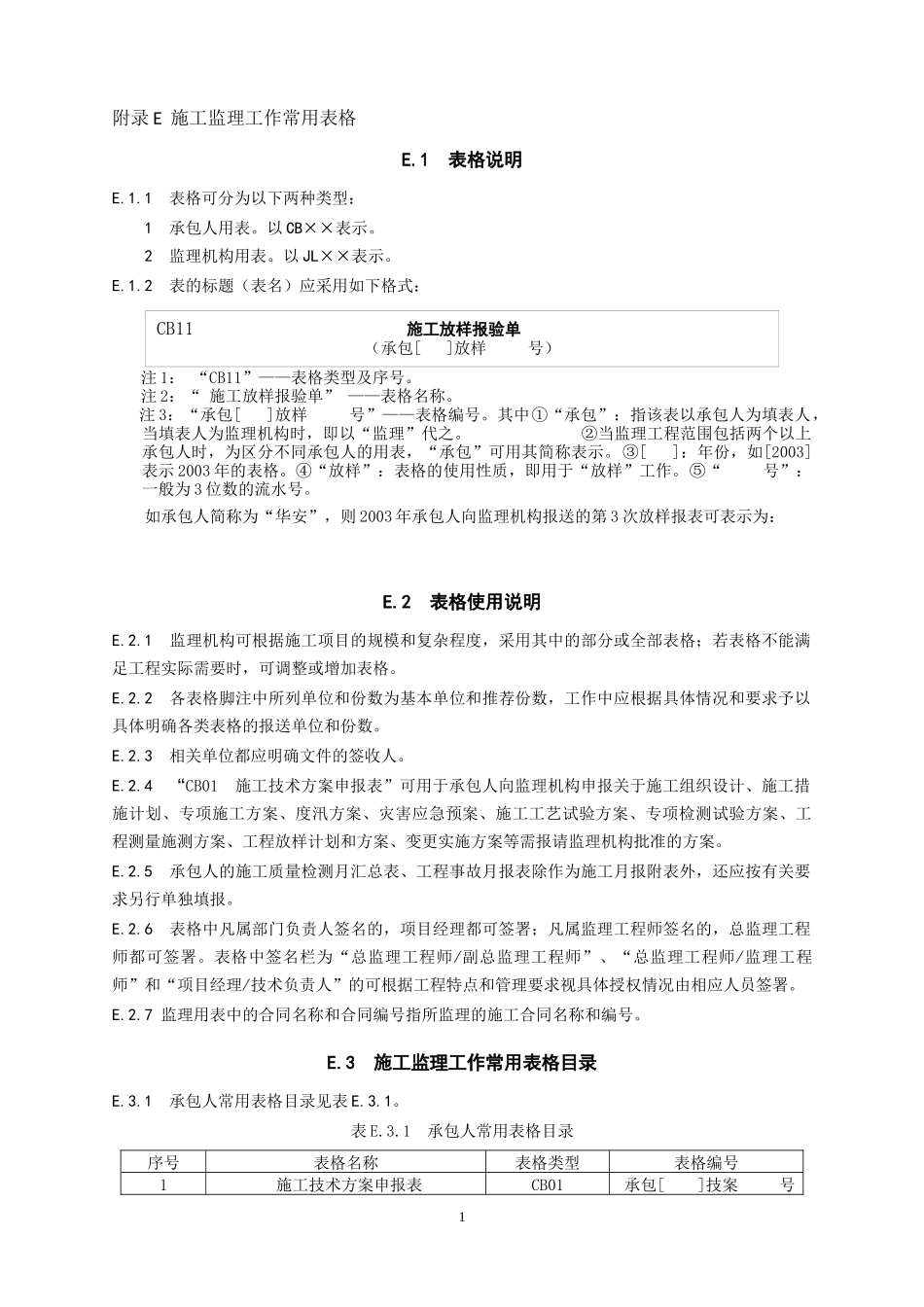 XXXX年水利监理表格总表_第1页