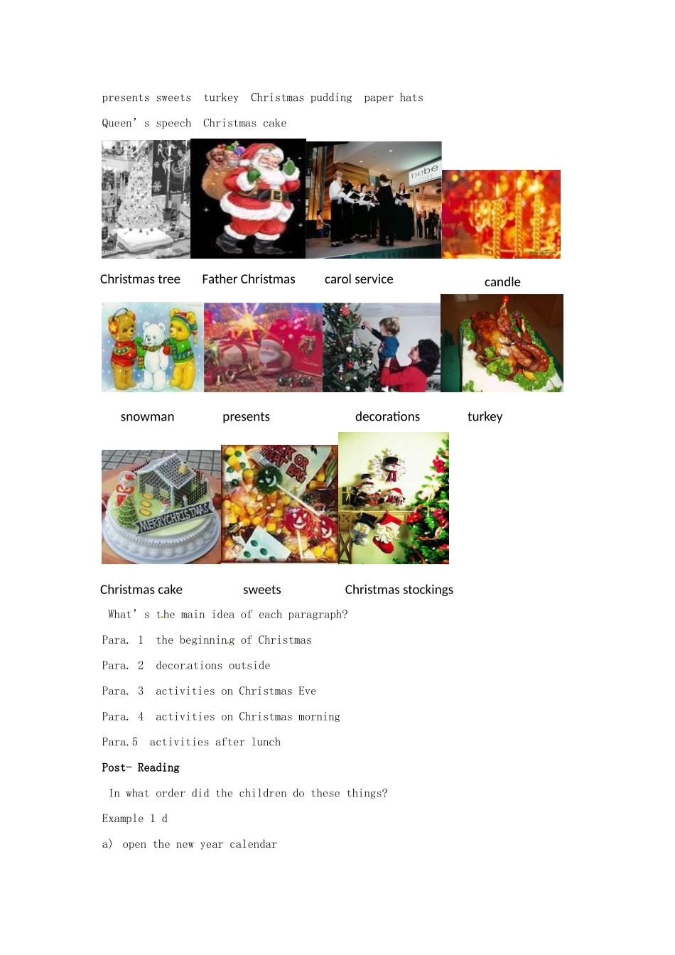 北京市房山区周口店中学高中英语《Unit 3 Celebration-Lesson 4》教案 北师大版必修1_第2页