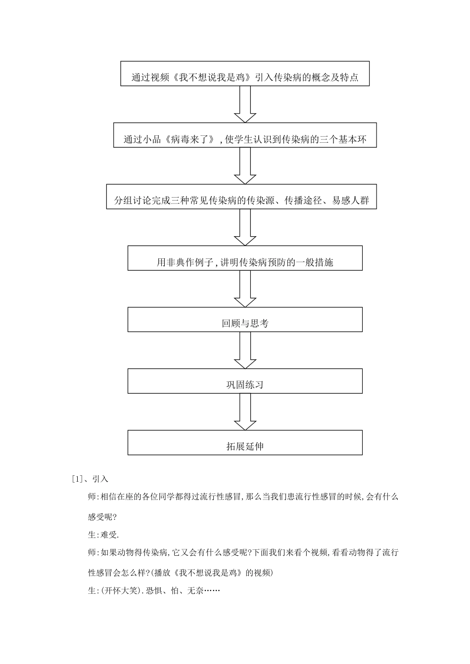 七年级生物下册 13.2 预防传染病教案 北师大版_第3页