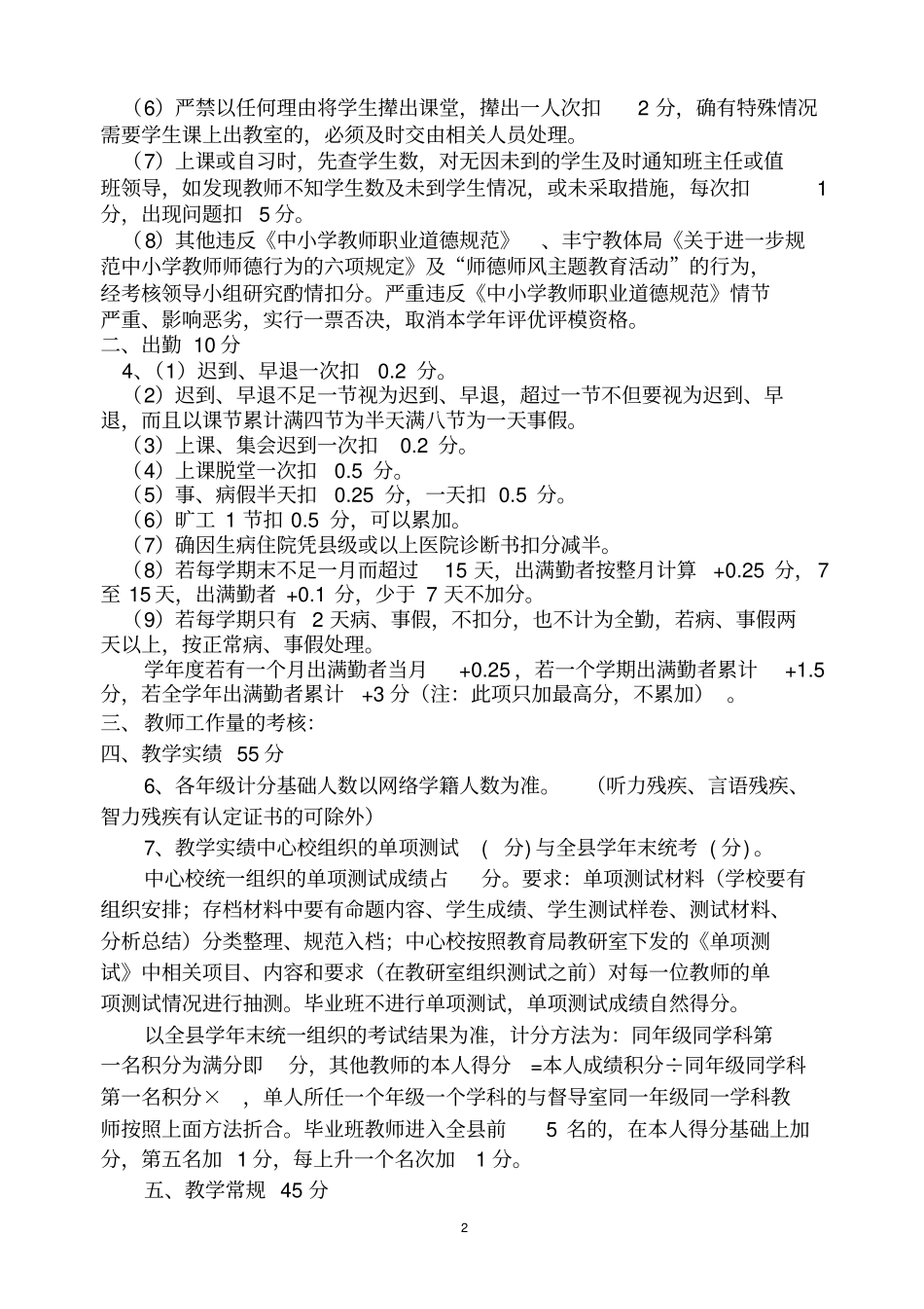 小学教师教师综合考评细则.doc_第2页