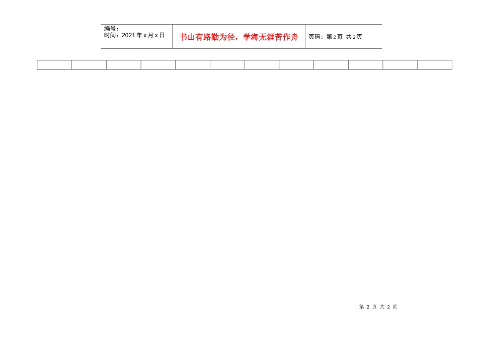 6.1.2房地产项目客户咨询电话记录表_第2页