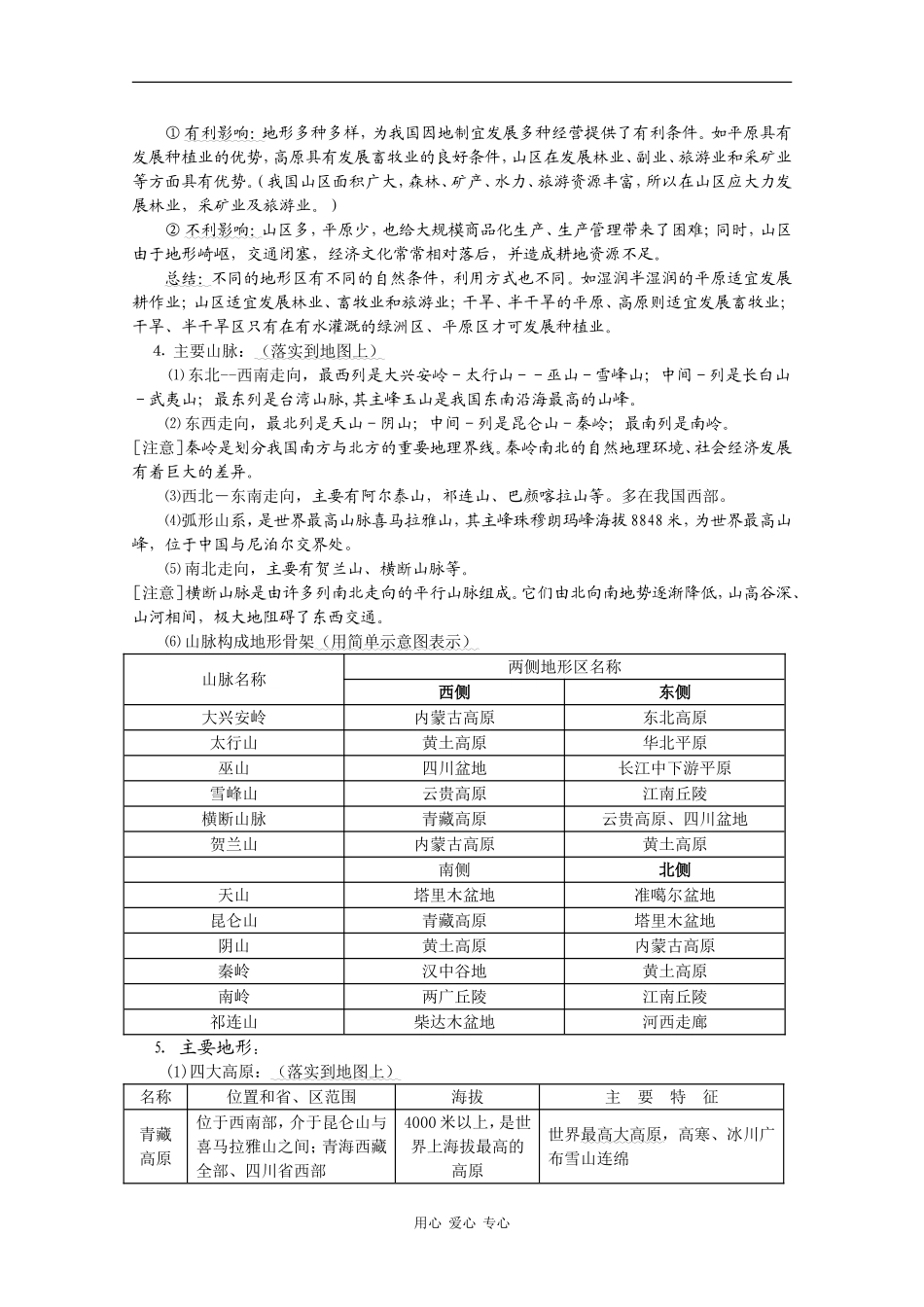 高中地理：区域复习必备精品中国地理全套教案_第2页