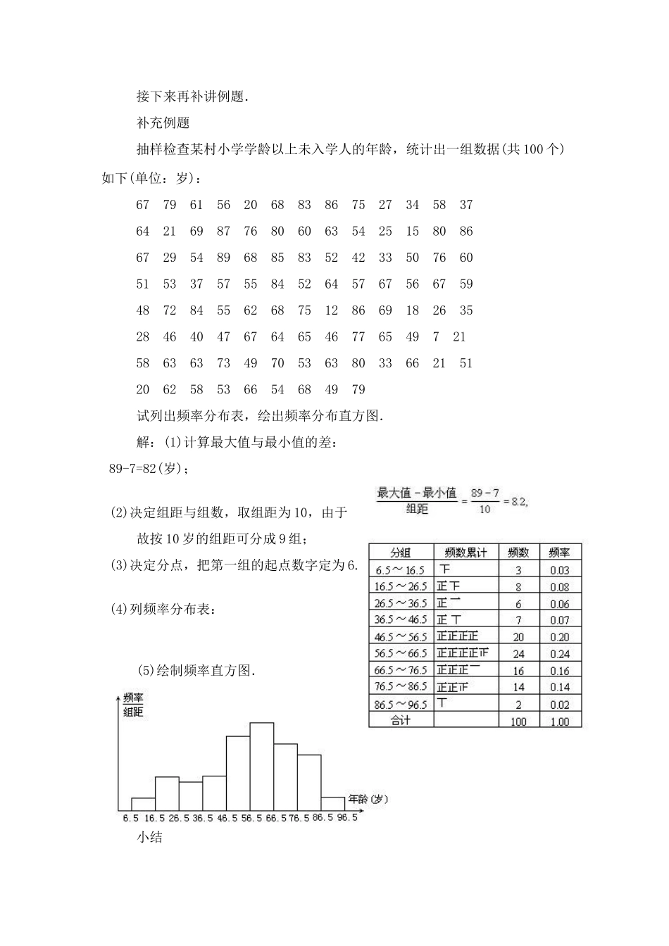七年级数学下册频数分布表教案人教版_第2页