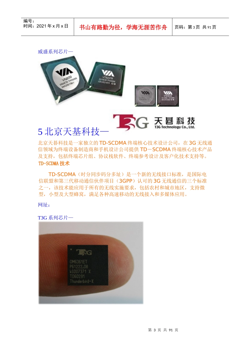 世界知名芯片厂商及其产品综述_第3页