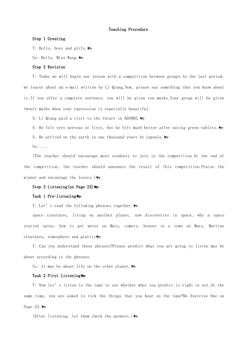 高中英语 Unit 3 Life in the future Period 3优秀教案 新人教版必修5_第3页