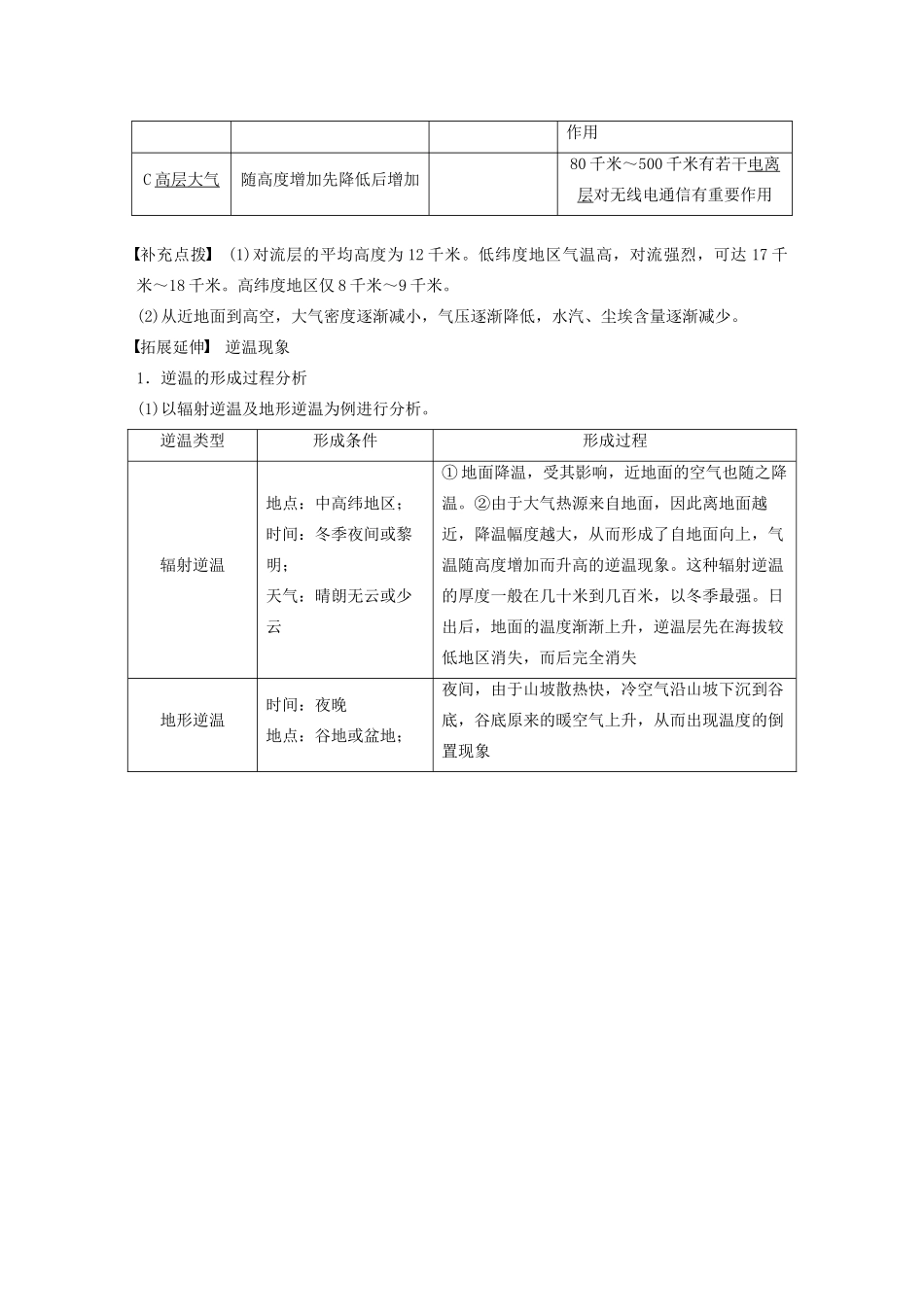 版高考地理新导学大一轮复习 第一册 第三单元 从地球圈层看地理环境 第8讲 冷热不均引起大气运动讲义（含解析）鲁教版-鲁教版高三第一册地理教案_第2页