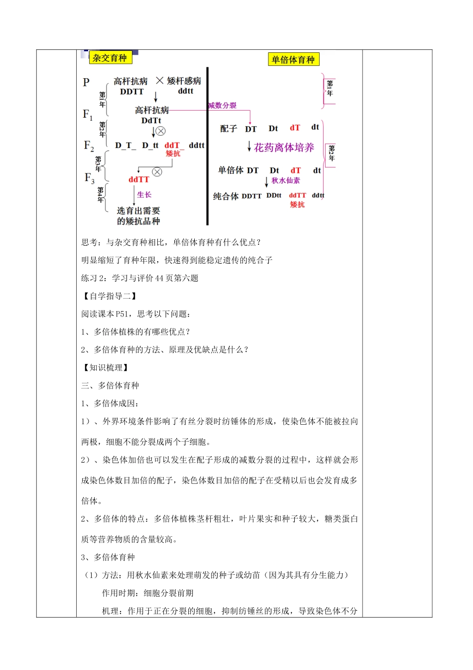 《染色体变异及其应用》教案（2）_第3页