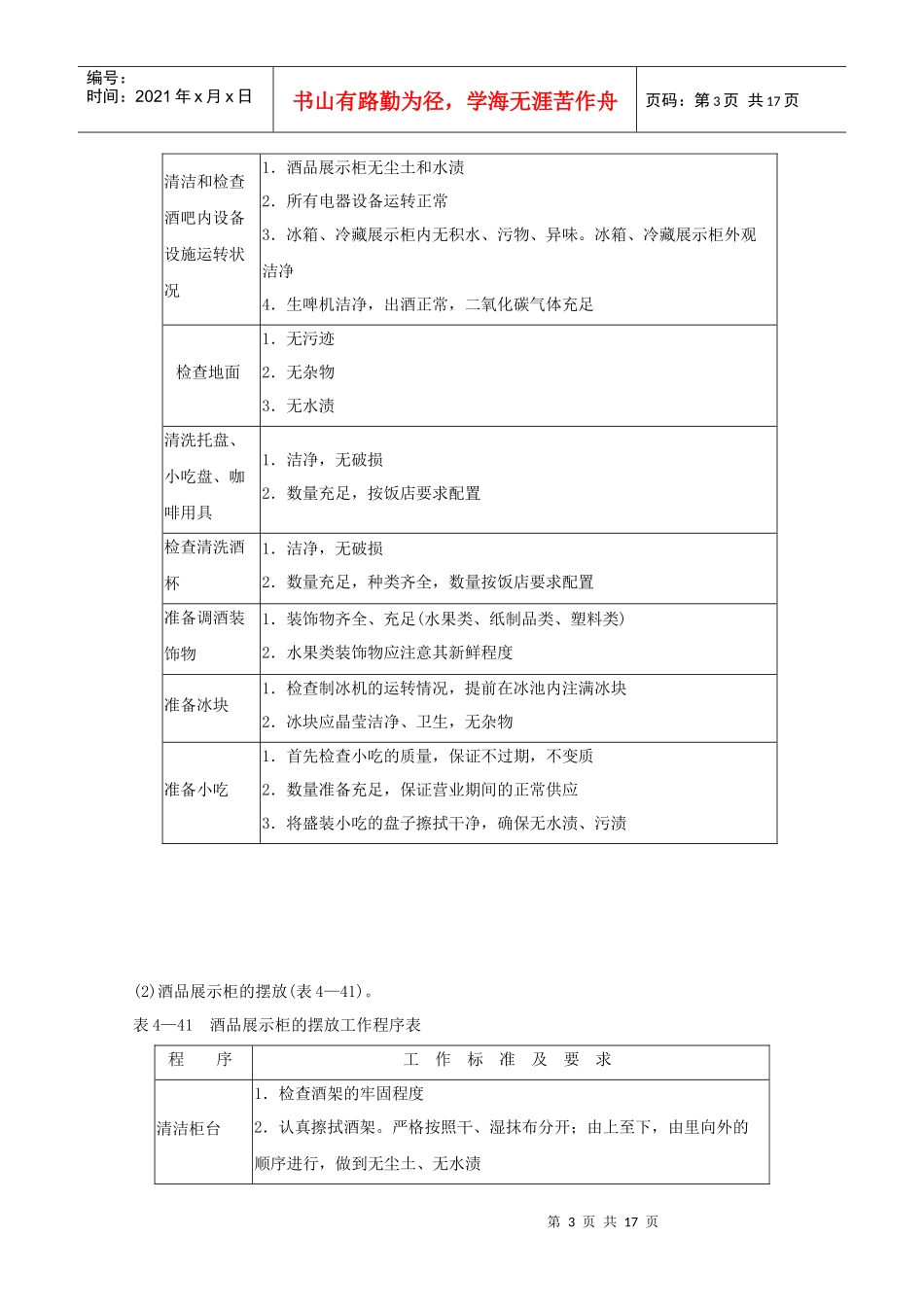 【精品】调酒员岗位工作流程_第3页
