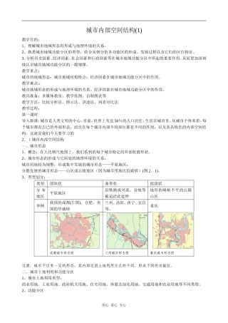 高中地理城市内部空间结构(1)人教版必修三