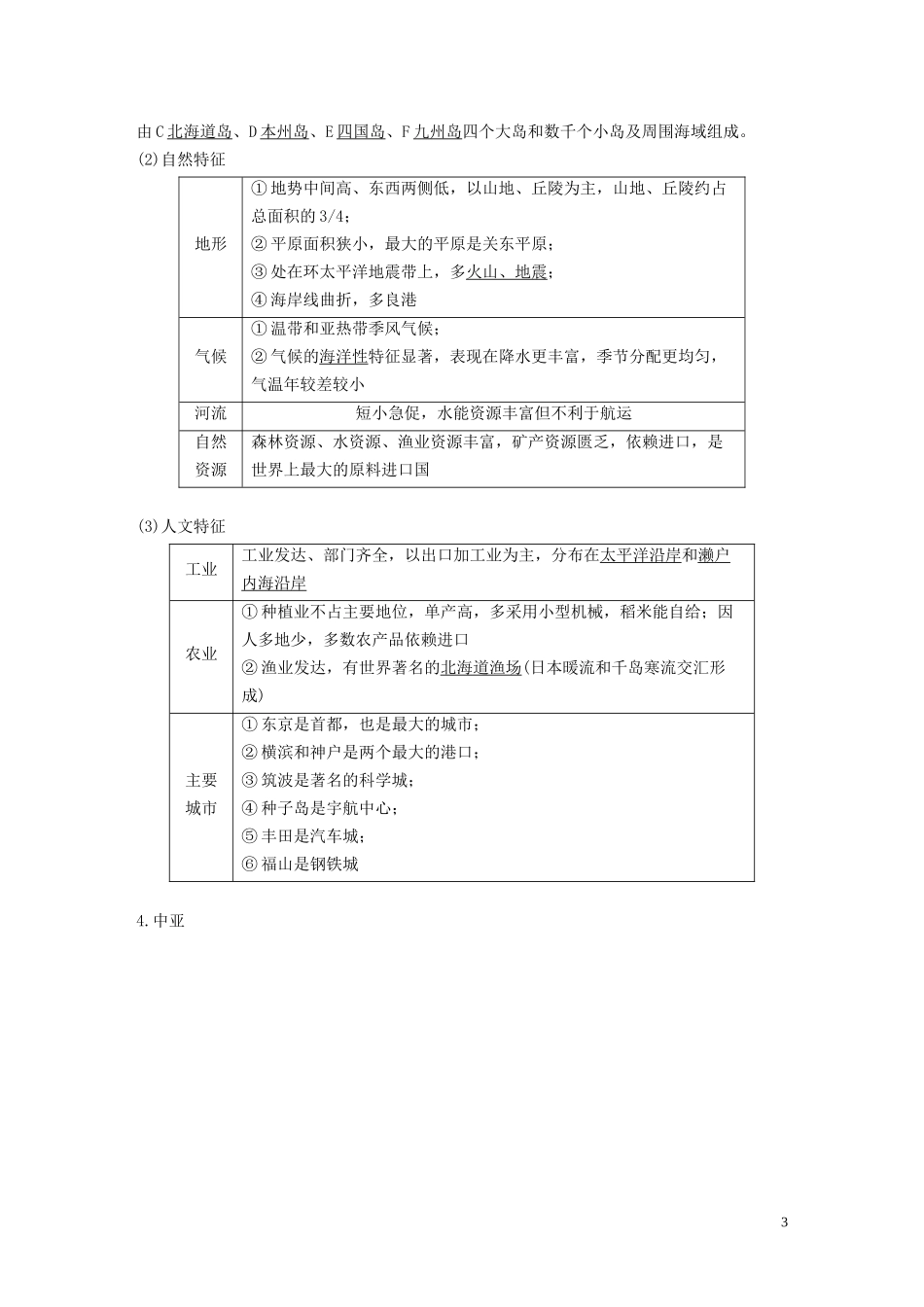（鲁京津琼）高考地理大一轮复习 区域地理 第一章 世界地理 第34讲 世界重要地区和主要国家教案（含解析）新人教版-新人教版高三全册地理教案_第3页
