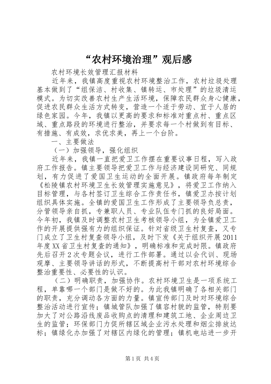 “农村环境治理”观后感 _第1页