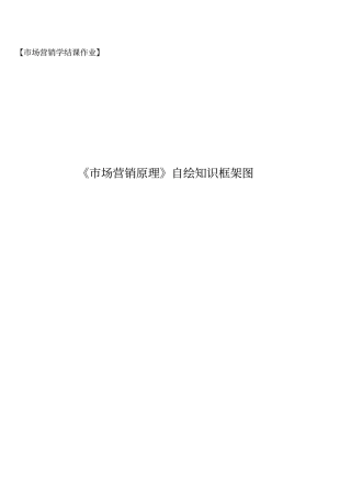 市场营销学框架图word版本