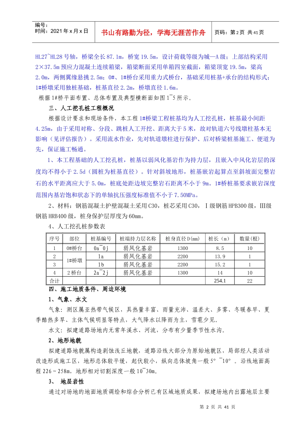 人工挖孔桩安全专项施工方案(专家意见修改)_第2页