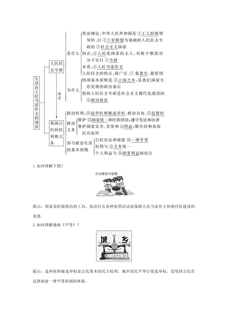 （鲁京津）高考政治总复习 第一单元 第一课 生活在人民当家作主的国家教案（必修2）-人教版高三必修2政治教案_第2页