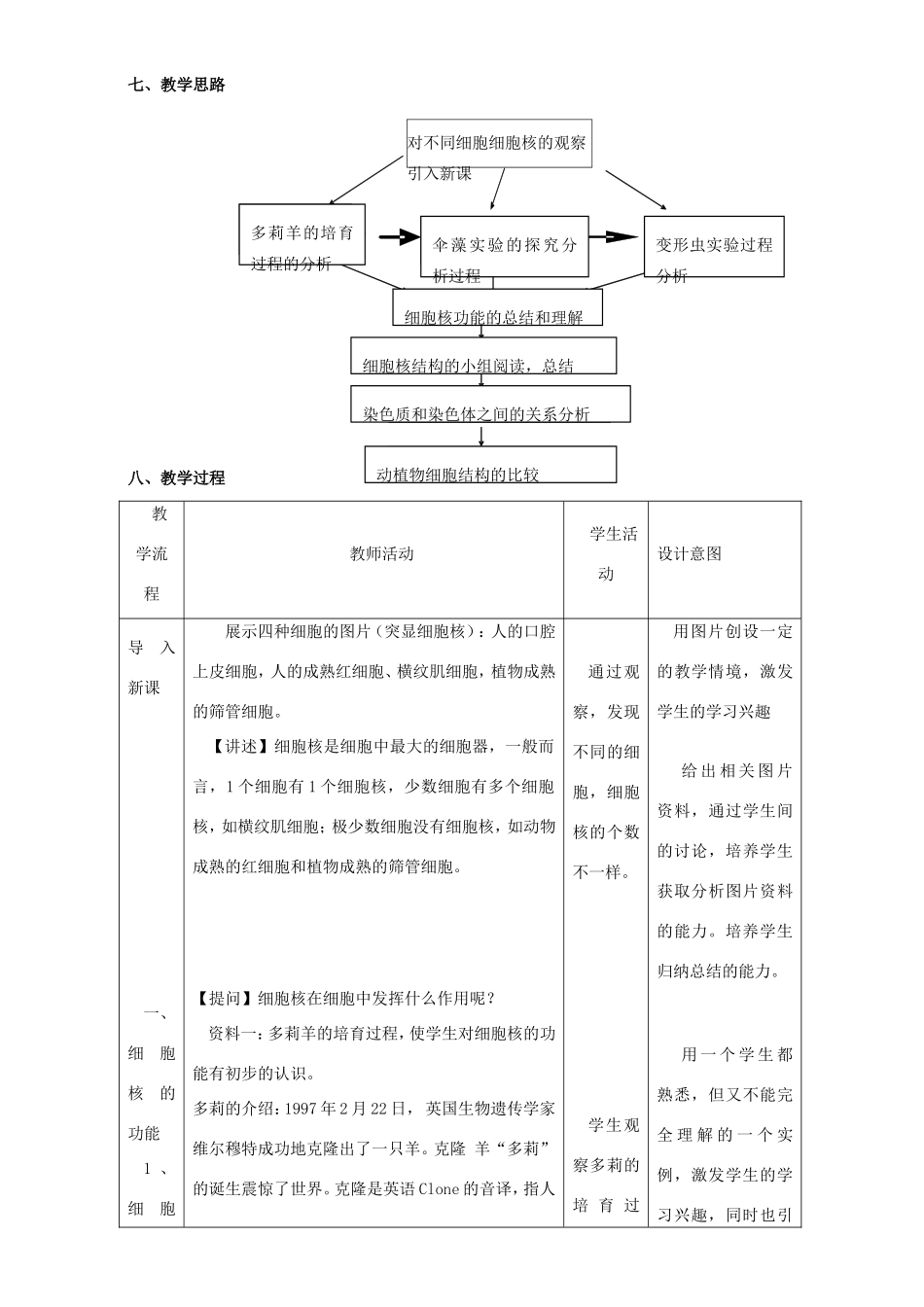 高中生物 细胞核2教案 浙科版必修1-浙科版高中必修1生物教案_第2页