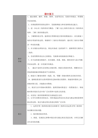 山东省龙口市诸由观镇诸由中学七年级数学上学期期中复习教案2 （新版）鲁教版五四制