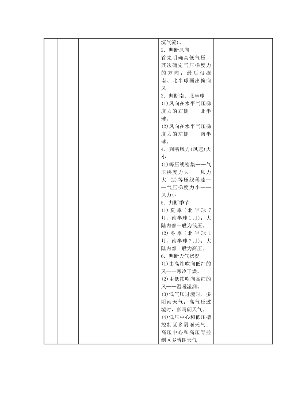 高中地理上学期第一周《冷热不均引起大气运动》教学设计-人教版高中全册地理教案_第3页