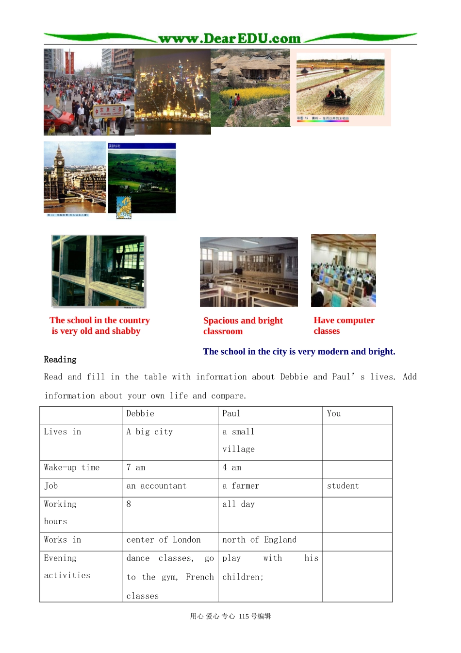 北师大版高中英语必修1U1 Life Styles--Lesson 4 City and Country_第2页