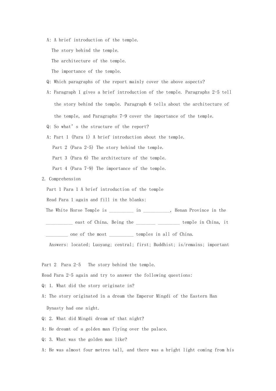 高中英语 Unit4 Behind beliefs Project教案 牛津译林版选修9-牛津版高三选修9英语教案_第2页