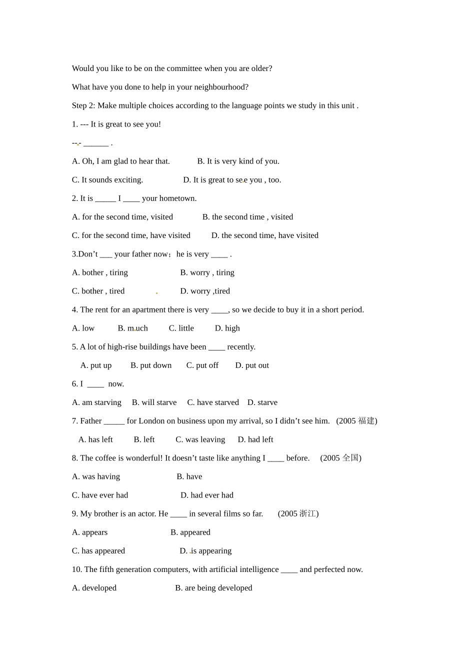 高中英语 Module 4 A Social Survey My Neighbourhood 教学设计 外研版必修1-外研版高一必修1英语教案_第2页